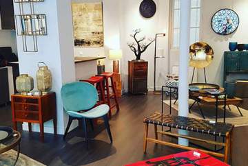 Boutique de meubles et objets de décoration à Paris
